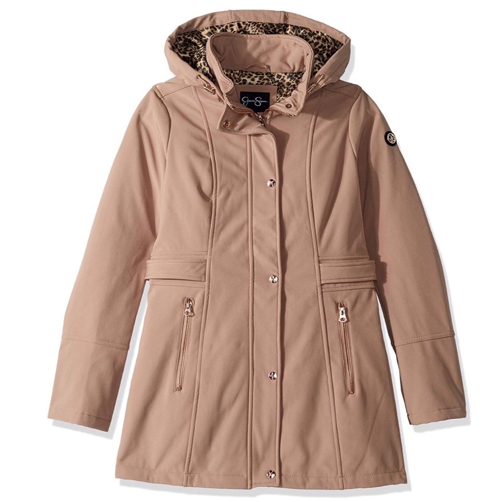 Jessica Simpson Plus Size Hood Raincoat